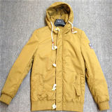 Hoody Mustard Wodden Button Cord Men Casual Jacket