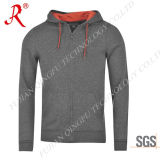 High Elasticity Men' S Hoodie with Elasticated Ribbed Cuffs (QF-S589)