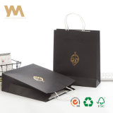 Luxury Wholesale OEM Gold Stamping Promotional Shopping Paper Bag