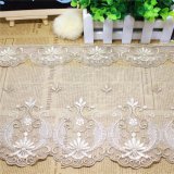 New Stock Wholesale 19cm Width Embroidery Nylon Net Lace Polyester Embroidery Trimming Fancy Mesh Lace for Garments Accessory & Home Textiles & Curtain (BS1113)