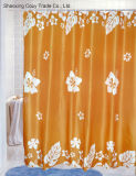 Big Flower Bathroom Fabric Polyester Shower Curtain