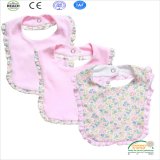 British Contry Design Flower Printed 100% Cotton Baby Bib for Baby Girl