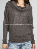 Ladies Knitted Long Sleeve Pullover Sweater for Casual (12AW-173)