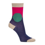 Colored Round Pattern Free Style Sock