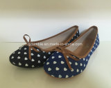 Canvas Flat Ballet Ladies Shoes with Bowknot