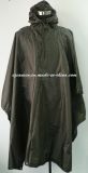 Custom Functional Dark Green Rain Poncho