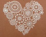 Heart-Shaped Chemical Lace for Women Clothing