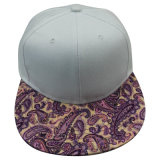 Fashion Snapback Cap with Artificial Leather Peak Gj1735A