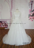 Perfect Flowing Ruffly Chapel Train Brides Bridal Dress