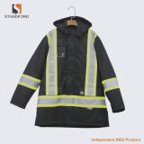 Winter High Visibility Reflective Stripes Workwear Uniform Traffic Safety Jacket