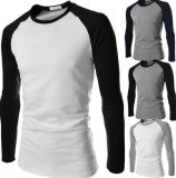 Men's Cotton Long Sleeved Round Neck T-Shirts