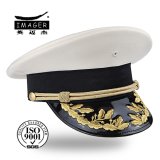 Honorable Customized Navy Corporal Headwear with Gold Embroidery