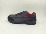 Suede Leather Wear-Resisting Rubber Safety Shoes Outdoor Shoes (16067)