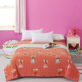 Checkered Soft Solid Red Quilted Bed Quilt Bedspread Bed Cover