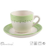 Hand Painting Fresh Colorful Cute 3oz Cup and Saucer