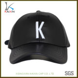 Custom Full Leather Embroidery Baseball Cap Hat