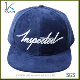 Wholesale Suede Hat Embroidery 6 Panel Snapback Cap