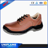 Pink Leather Women Steel Toe PU Sole Safety Working Shoes