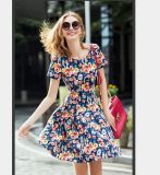 OEM Women Clothing Plus Size Floral Print Women Dress