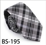 New Design Silk/Polyester Check Tie (BS-195)