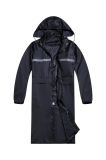 Customize Security Polyester/ PVC Long Raincoat with Reflective Strips
