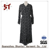 Spring Elegant Narrow Waist Ladies Dress