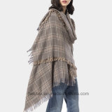 Wholesale Check Design Acrylic Shawl / Lady Scarf (HWBA100)