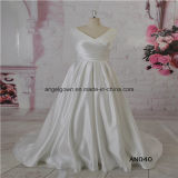 V Neck Satin New Design Wedding Dress