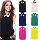 Women Short Sleeve Chiffon Blouse Fashion Women Clothes