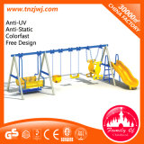 Gym Small Kids Plastic Slide and Swing