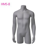 Glossy White Fat Male Headless Mannequin with Muscles