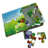 Hot Selling Children Funny Activity Board Book with Jigsaw Puzzles Cardboard Professional Book Printing Service