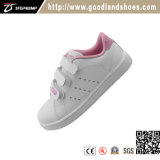 Classic Kids Casual Skate Leather White Shoes 8391-1