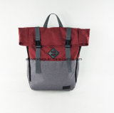 Hot Sale Two Tone Fabric Travel Laptop Sports Backpack