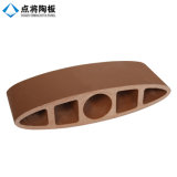 Exterior Irregular Terracotta Facade Curtain with Dry Hanging System