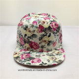 6 Panel Various Styles Printed Colorful Flower Snapback Cap