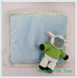 Blue Cushion with a Cute Sheep Plush Cushions