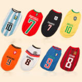 Cool Pet Shirt Dog World Cup Football Jersey for Pups