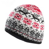 POM POM Beanie Hat Jacquard Knitted Hat