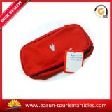 Red Plain Airline Logo Printing Amenities Bags