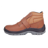Brown PU/PU Steel Toe Anti Static Safety Shoes for Workers