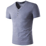 Man's Cotton T-Shirt, Short Sleeve, V Neck