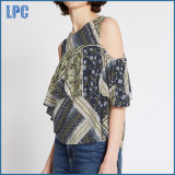 Patchwork Round Neck Sleeveless Shell Top