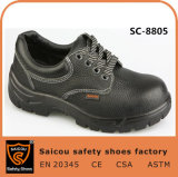 Guangzhou Double Density PU Breathable Leather Mens Steel Toe Safety Shoes (SC-8805)