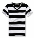 Cheap Stripes Round Neck Man T Shirt