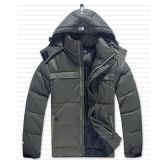 Grey Down Jacket, Winter Clothes for Men,