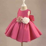 Hot Sale Stain Flower Lovely Little Girl Dress