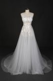 Sexy A Line Beading Lace Beach Wedding Dress Bridal Gown