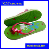 Beautiful PE Flip-Flop Slipper with Flower Decoration