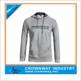 Wholesale Melange Grey Pullover Hoody Sweatshirt with Custom Embroidery